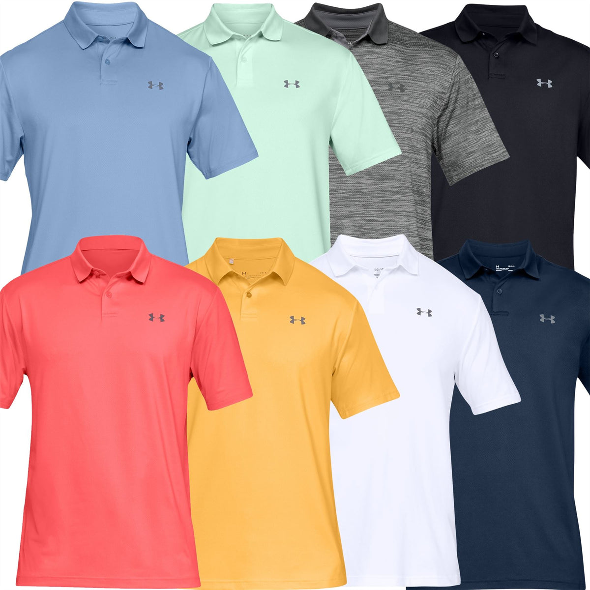 Under armour men's long deals sleeve golf performance polo 2.0